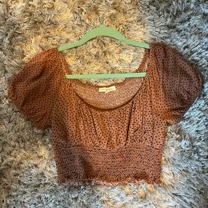 cropped shirt from PacSun, size small